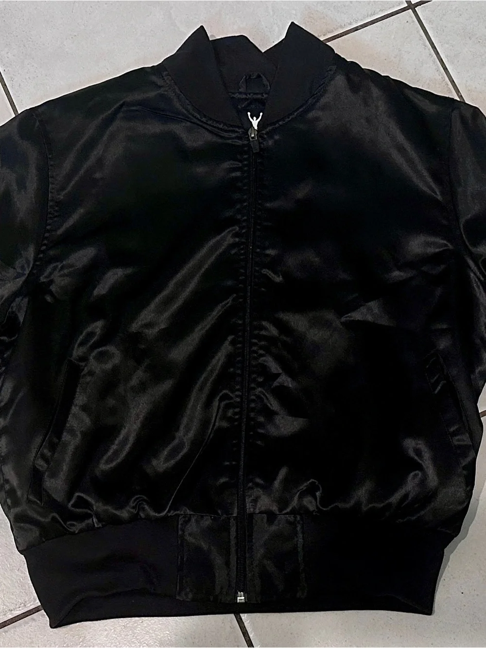 Sly Stallone Shop Rocky II Tiger Jacket Men’s S Black Satin Embroidered Bomber